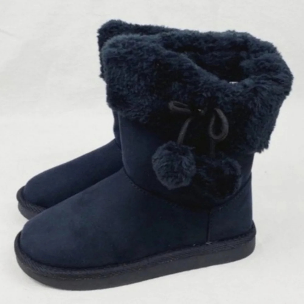 Okie dokie faux fur ankle bootie
